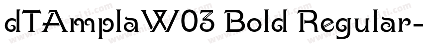 dTAmplaW03 Bold Regular字体转换